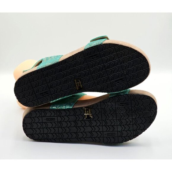 NWOB Revitalign Women's Green Lizard Swell Comfort Strap Sandal Sz 10 2461 - Picture 8 of 16